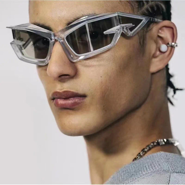 Fashion Sunglasses New Futuristic Sense of Technology Sense Y2K Women's Men's Glasses Outdoor Sunscreen Uv400 Fashion Sunglasses New Futuristic Sense of Technology Sense Y2K Women's Men's Glasses Outdoor Sunscreen Uv400