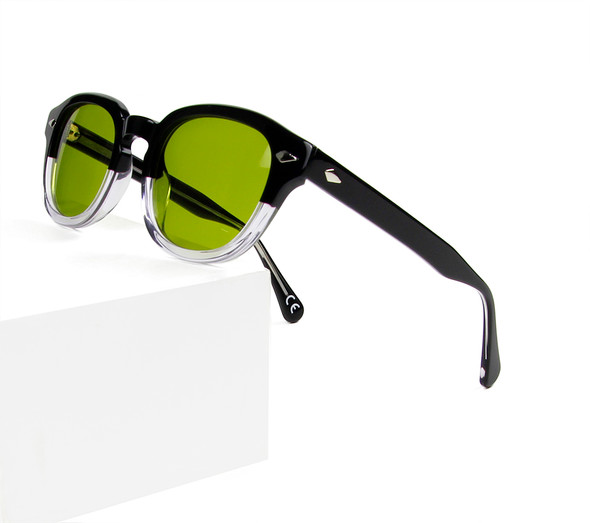 Small Medium Round Sunglasses For Men Green Tint Lens Brand Designer Acetate Vintage Shades For Women Vasos De Cristal UV400 Small Medium Round Sunglasses For Men Green Tint Lens Brand Designer Acetate Vintage Shades For Women Vasos De Cristal UV400