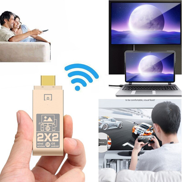 Wireless WiFi Display Dongle Video Adapter Screen Share Mirroring for