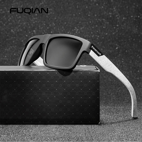 Fashion Black Polarized Sunglasses Men Women Classic Square Male Sun Glasses Stylish Outdoor Driving Fishing Sports Shades UV400