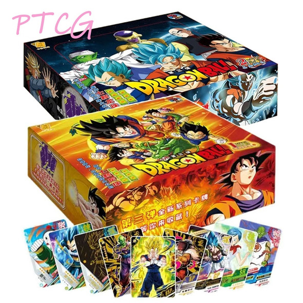 DRAGON BALL Son Goku Super Saiyan Vegeta TCG Card Limited Edition Anime Figures Hero Card Flash Card Collection Boys Gift Toys