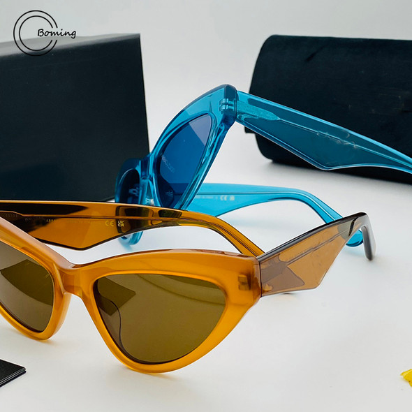 DG 4439 acetate sunglasses men top quality Cat Eyes fashion designer eyeglasses UV400 outdoor handmade women trendy SUN GLASSES