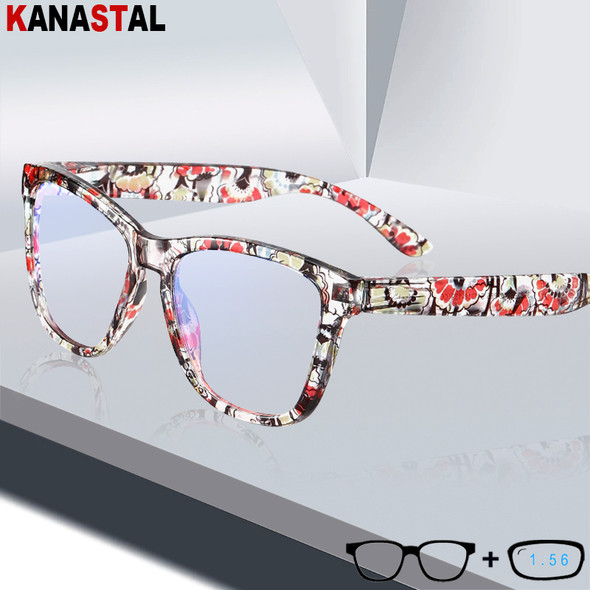 Women Anti Blue Light Blocking Reading Glasses Multicolored Computer Eyeglasses Frame Men Prescription Optical Myopia Eyewear