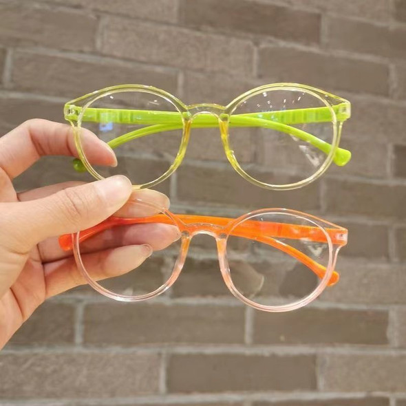 Kids Anti-blue Light Glasses Children Boys Girls Transparent Round Computer Goggles Eye Protection Ultralight Frame Eyewear