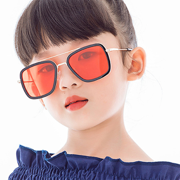Iron Man Glasses Tony Stark Sunglasses Children Sunglasses Fashion Girls Kids Sunglasses Shades 5-12 years old