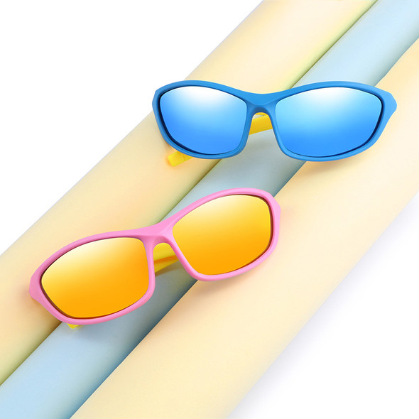 YAMEIZE Kids Polarized Sunglasses TR90 Boys Girls Fashion Sun Glasses Silicone Safety Glasses Outdoor Sport Eyewear Child Shades