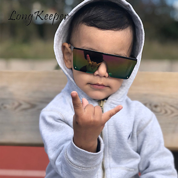 Oversize Square Kids Sunglasses Girls Baby Boys Festival Punk Sunglasses UV400 Glasses Children Oculos De Sol Masculino