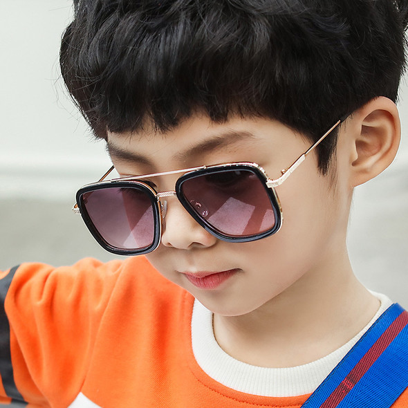 MYT_0285 Iron Man Glasses Tony Stark Sunglasses Children Sunglasses Fashion Baby Glasses Boys And Girls Kids Sunglasses Shades