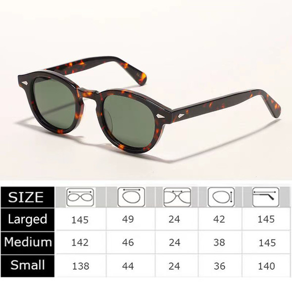 Polarized Sunglasses Men Brand Lemtosh Johnny Depp Sun Glasses Lens Woman Luxury Vintage Acetate Driver's Shade
