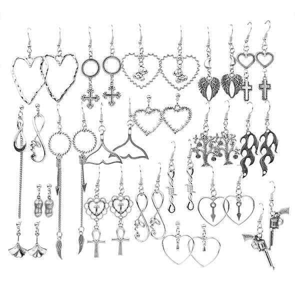 2023 New Simple Metal Style Drop Earrings Women Long Tassel Chain Drop Earrings For Women Asymmetry Dangle Earrings