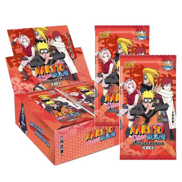 KAYOU Naruto Card Sasuke Uzumaki Uchiha Kakashi Ninja TCG SSR Anime Character Complete Collection Card Child Toy Game Card Gift