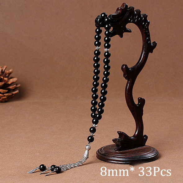 33 Prayer Rosary Beads 8mm Natural Stone Agate Color Optional For Islamic Tasbih Muslim Men Allah Mohammed Meditation Pendant 33 Prayer Rosary Beads 8mm Natural Stone Agate Color Optional For Islamic Tasbih Muslim Men Allah Mohammed Meditation Pendant