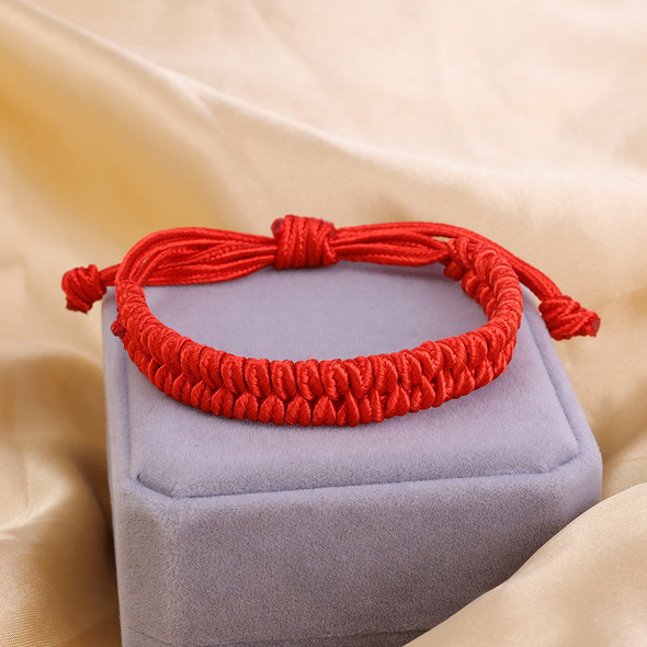 2-24pcs Tibetan Thread Buddhist Bracelet Bangle Adjustable for Women Handmade Knot Amulet Red Rope Lucky Bracelet Charm Jewelry