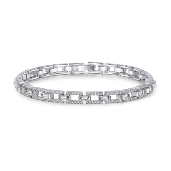 925 Silver 3.5 Carat Moissanite Bracelet Simple Women Charm Bracelets Engagement Gift Fine Jewelry