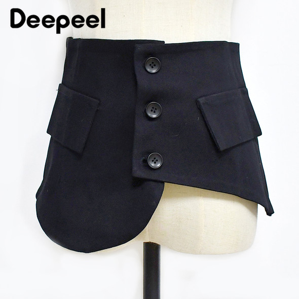 1Pc Deepeel 23*68cm Fashion Women's Wide Corset Belts Elastic Cummerbunds Decorative Shirt Suit Belt Female Luxury Basque Waist