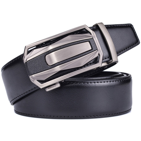 Men's Leather Ratchet Belt Dress with Slide Click Automatic Buckle Plus Size Luxury Ceinture Men's Leather Ratchet Belt Dress with Slide Click Automatic Buckle Plus Size Luxury Ceinture