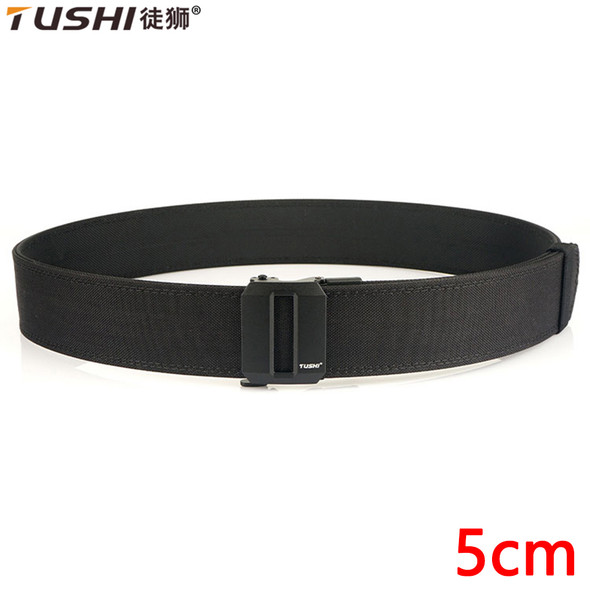 TUSHI 5cm Army Tactical Belt Quick Release Military Airsoft Training Molle Belt Outdoor Shooting Hiking Hunting Sports Belt