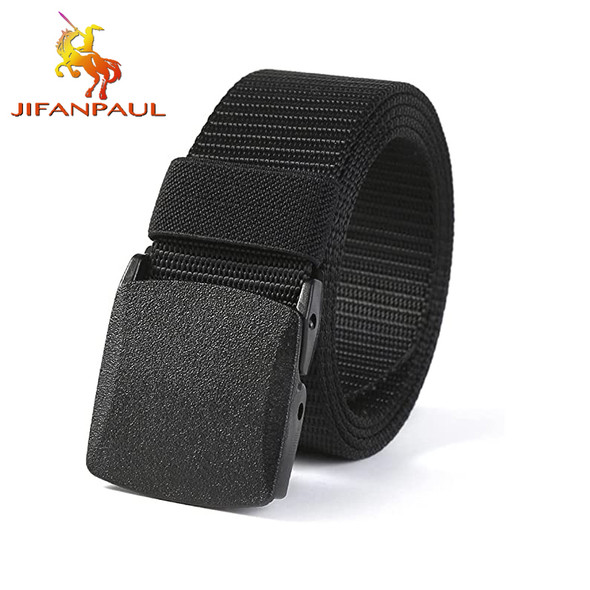 Men's automatic buckle nylon belt outdoor tactical canvas belt high-quality men's belt