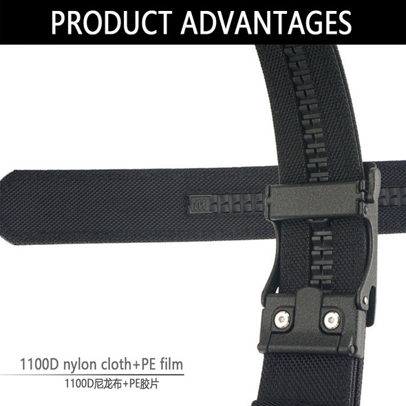 TUSHI Metal Quick Release Automatic Buckle Tactical Super Hard Belt Men Outdoor Military Training Belts High Quality Waistband