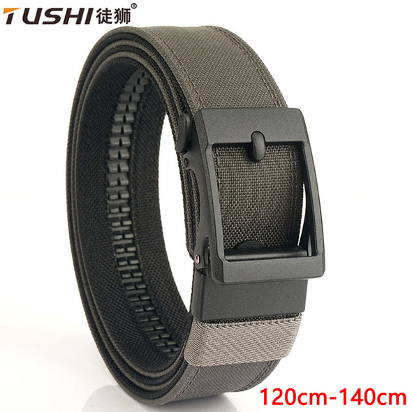 TUSHI Army 140cm Tactical Belt Quick Release Military Airsoft Training Molle Belt Outdoor Shooting Hiking Hunting Sports Belt