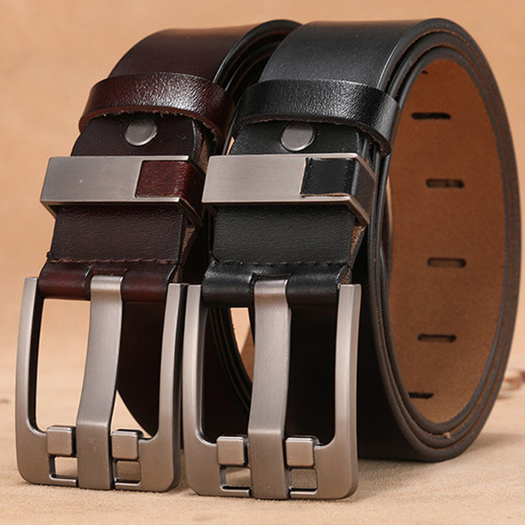 Long Large Plus Size 130 140 150 160cm Vintage Alloy Pin Buckle Men Belt High Quality Cow Genuine Leather Luxury Strap Male Belt