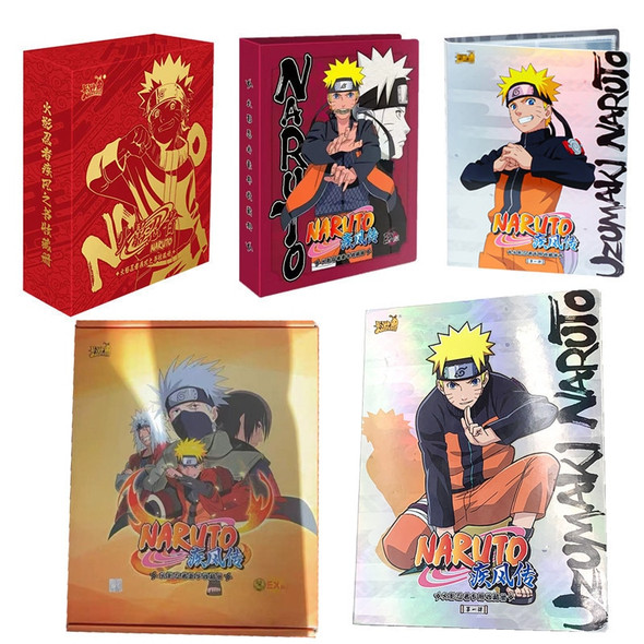 2023 New KAYOU Naruto Card Blast Book Collection Book SP Collection Card PR Card Large Card Collection Storage Set