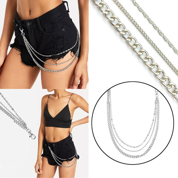 Men S Belts Long Chain Waist Decorative Chain Waistband Belt Women’s Tassel Belt Body Belt Weight Belt Leather Women