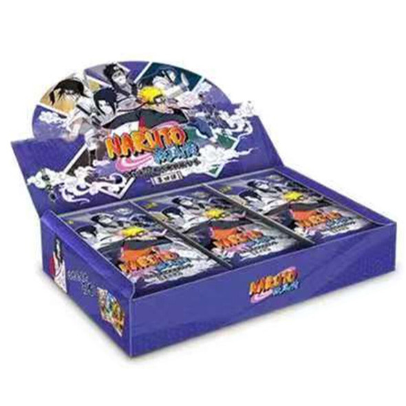 Narutoes Edition Anime Figures Hero Card  Uzumaki Uchiha Sasuke Character Card Collection Bronzing Barrage Flash Cards Boy Gifts