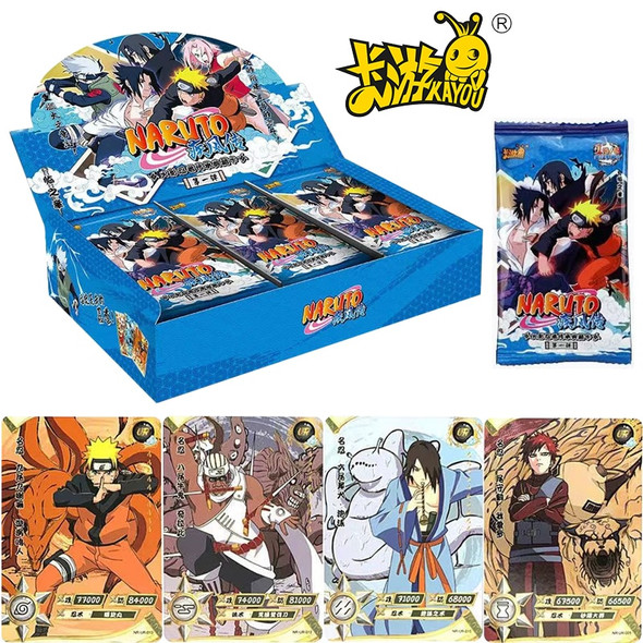 KAYOU Original Naruto Cards Anime Naruto Bronzing Inheritance Collection BP Cards Rare Trading Collection Cards Children's Gifts