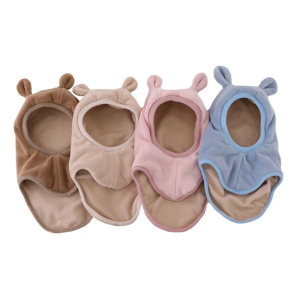Winter Cartoon Bear Ear Baby One-Piece Hat Kids Warm Ear Protection Cap for Boy Girl Windproof Hood Beanies Plush Balaclava Hat Winter Cartoon Bear Ear Baby One-Piece Hat Kids Warm Ear Protection Cap for Boy Girl Windproof Hood Beanies Plush Balaclava Hat