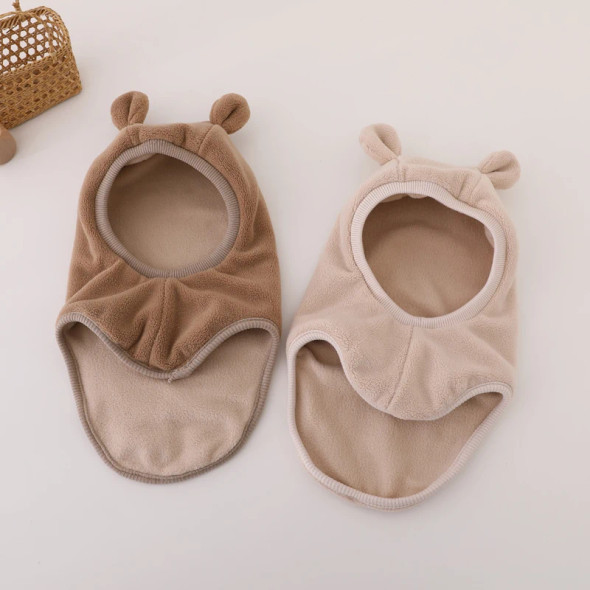 Winter Cartoon Bear Ear Baby One-Piece Hat Kids Warm Ear Protection Cap for Boy Girl Windproof Hood Beanies Plush Balaclava Hat Winter Cartoon Bear Ear Baby One-Piece Hat Kids Warm Ear Protection Cap for Boy Girl Windproof Hood Beanies Plush Balaclava Hat