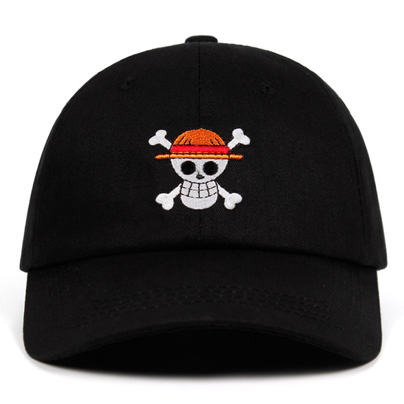 2024 New One Piece Dad Hat 100% Cotton Anime Baseball Caps High quality embroidery Snapback Hats pirate Unisex Dropshipping