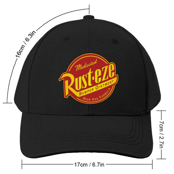 Rusteze sticker from Cars Baseball Cap Christmas Hats Brand Man Caps Hat Ladies Men's