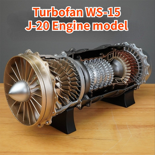 New J-20 Engine Model Turbofan WS15 Fighter Engine Electric Toy DIY Aircraft Movable Assembly Toys