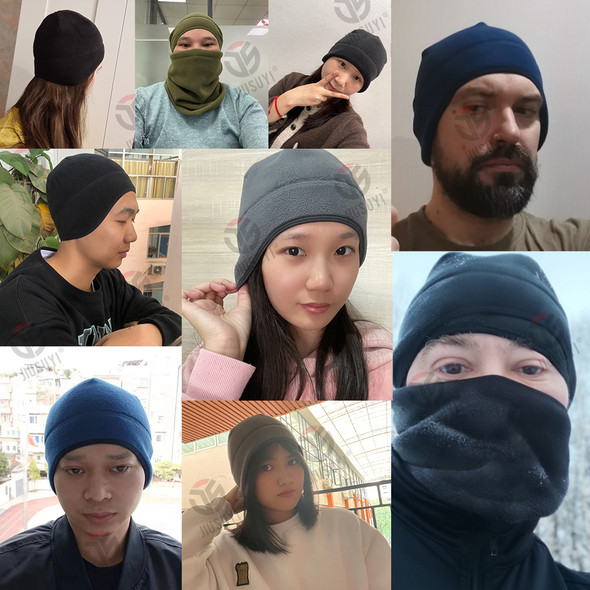 Winter Fleece Beanies Hat Skiing Windproof Ear Cover Warmer Caps Thermal Snowboard Casual Skullies Cap Hats Headwear Men Women