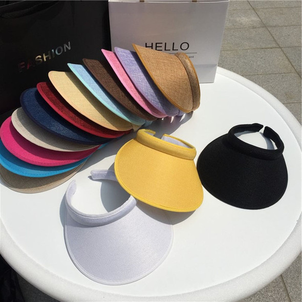 New Summer Women's Casual Sun Visor Caps Straw Hats Adult Beach Top Hats girls baseball caps Summer Hat Outdoor