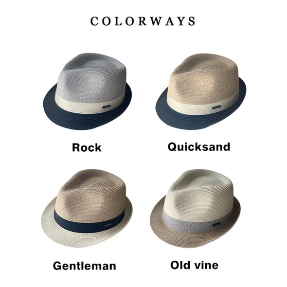 2023 Unisex Jazz Straw Hat Men's Sun Hat Summer Outdoor Travel Sun Hat Comfortable Breathable Crimped Panama
