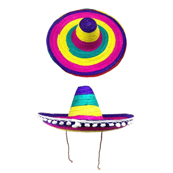 Bamboo Weaving Sombrero Hat Festival Hats Mexicans Party Hat Photography Props for Adults Traditional Costume Headwear