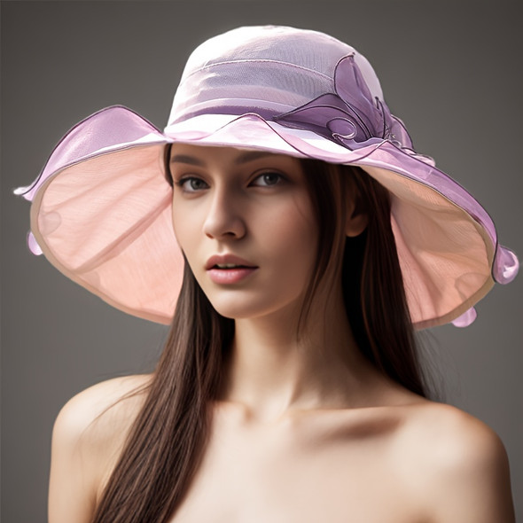 Silk hat, women's thin sun protection hat, women's UV protection hat, 2024 new sun protection hat, travel sun hat, women's summe