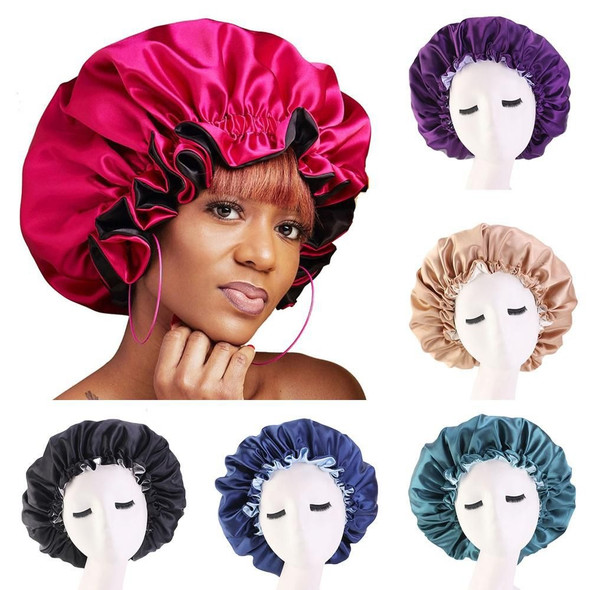 Women Satin Bonnet Night Sleep Hat Chemo Caps Hair Care Head Wrap Cover Adjust