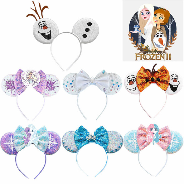 Frozen Headbands Women Anna Hairbands Kids Cute Olaf Hair Accessories Girls Crown Hari Bands Baby Disney Princess Elsa Headwear