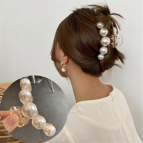 AWATYR Elegant Hyperbole Big Pearls Acrylic Hair Claw Clips Big Size Makeup Hair Styling Barrettes for Women Hair Accessories AWATYR Elegant Hyperbole Big Pearls Acrylic Hair Claw Clips Big Size Makeup Hair Styling Barrettes for Women Hair Accessories