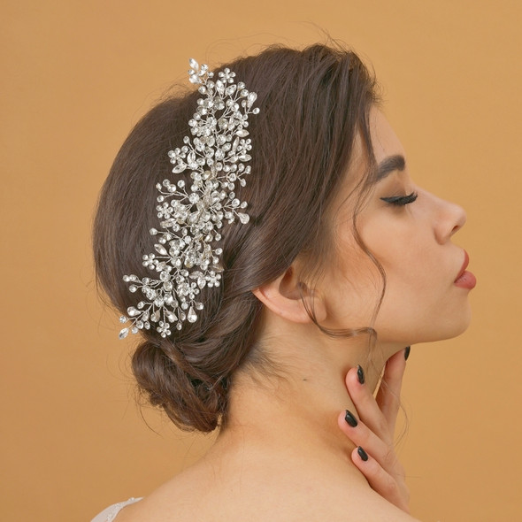 Luxury Crystal Hair Comb Clip Hairpin Headband For Women Bride Rhinestone Bridal Wedding Hair Accessories Jewelry Headband Tiara