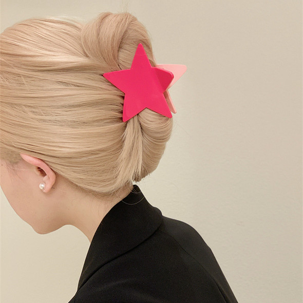 Trendy Cool Shiny Star Hair Clips Claw Y2k Accessories Punk Irregular Pentagram Women Girl Hairpin Party Korean Hair Accessories