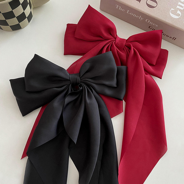 Fashion Hair Grips Bow Hair Clip Women Girls Hairpin Trendy Hairpin Ribbon Hair Clip fabric Ribbon Bow Ladies Hair Accessories