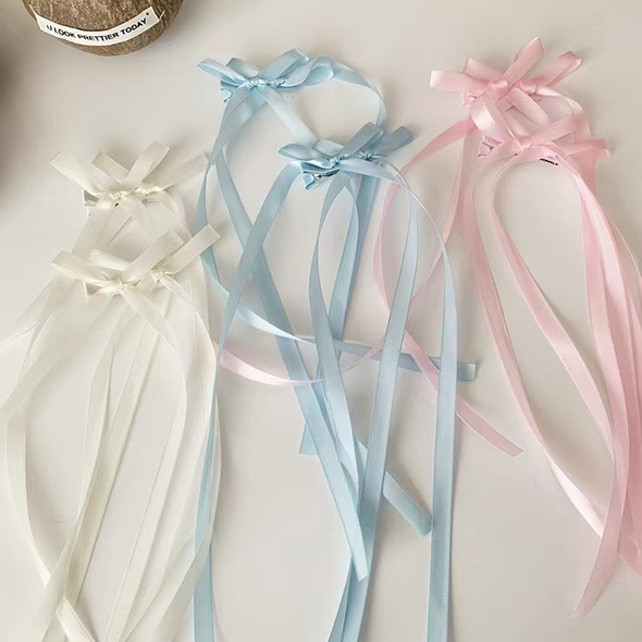 2Pcs/Set Braided Bows Hair Clips Ribbons Double Ponytails Cute Headwear Fashionable Hair Accessories