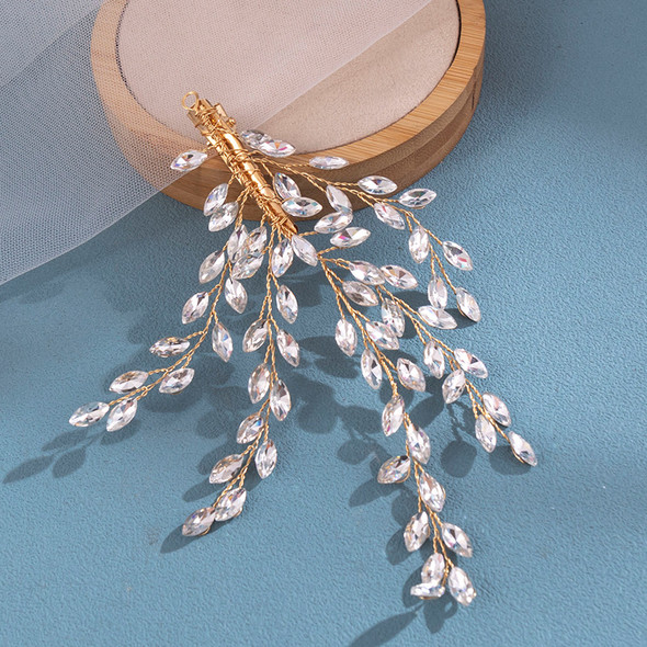 Crystal Hair Clip Hairpin For Women Party Rhinestone Hair Clip Hairband Bridal Wedding Hair Accessories Jewelry Clip Headband