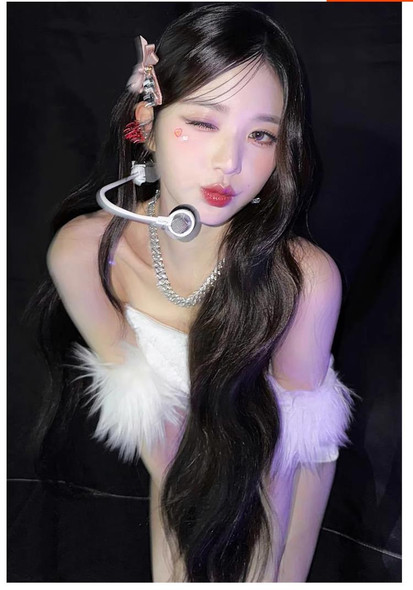 Wonyoung Same Bow Rhinestone Hair Clip Korean Sweet Youthful Temperament Hair Accessories Kpop Star idol Fashion Style