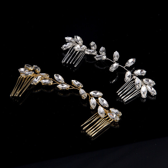Crystal Hair Comb Clip Hairpin For Women Party Rhinestone Headband Bridal Wedding Hair Accessories Jewelry Comb Clip Hairpin