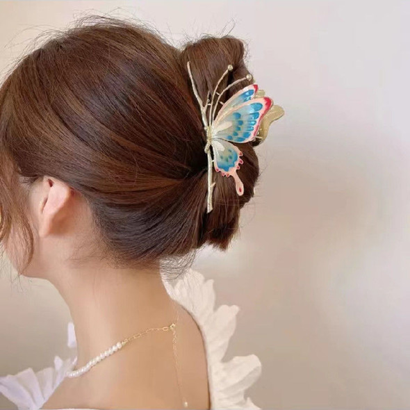 Muweordy Summer Alloy Large Claw Clips Butterfly Hair Clip Korean Popular Hair Catches Hair Accessories For Women